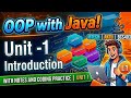 Unit 1 OOP WITH JAVA ONE SHOT|| Btech AKTU|| BCS403 || object oriented programming with Java course 