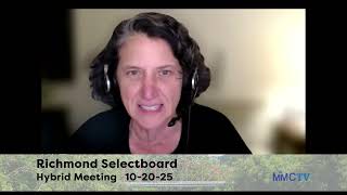 Richmond Selectboard 10-20-2025