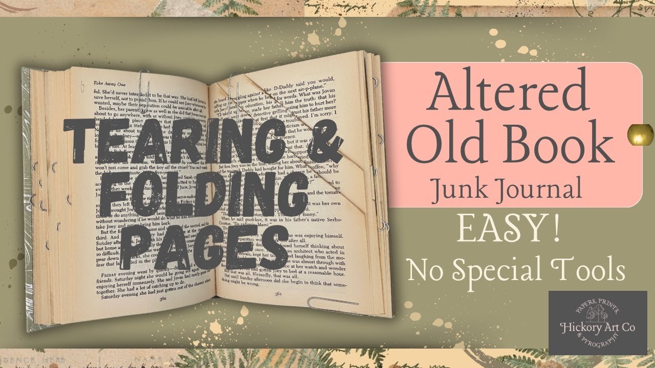 How To Make an Old Book into a Junk Journal | Easy Book Altering Tutorial for Beginners