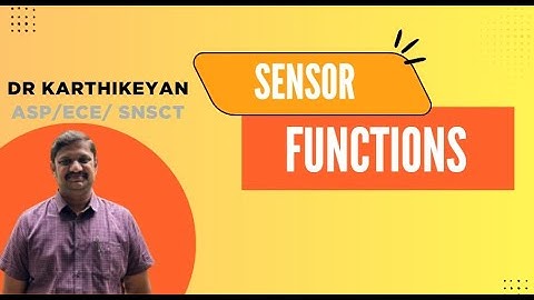 Sensor Function | Smart Sensors and Devices | SNS Institutions