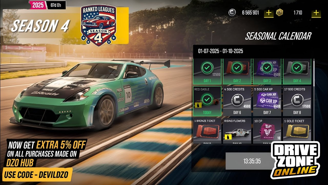 Drive Zone Online: Calendar Car Stock & Max Performance Check !! 