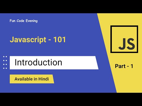 #01 Introduction to the course | Javascript-101