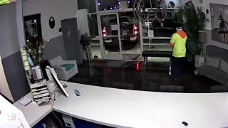 Surveillance video of ATM theft