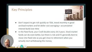 Investing in TDA for Working Educators