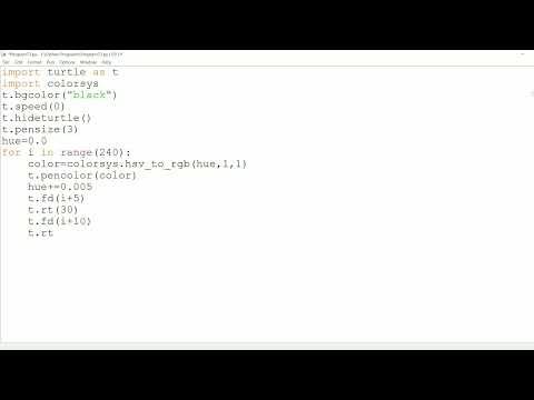 Wonderful design using python turtle graphics | Unique design using Python | Python coding || 71 ||