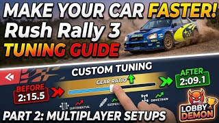 Rush Rally 3: Custom Car Tuning Tutorial &amp; Multiplayer Lobby Setup Guide