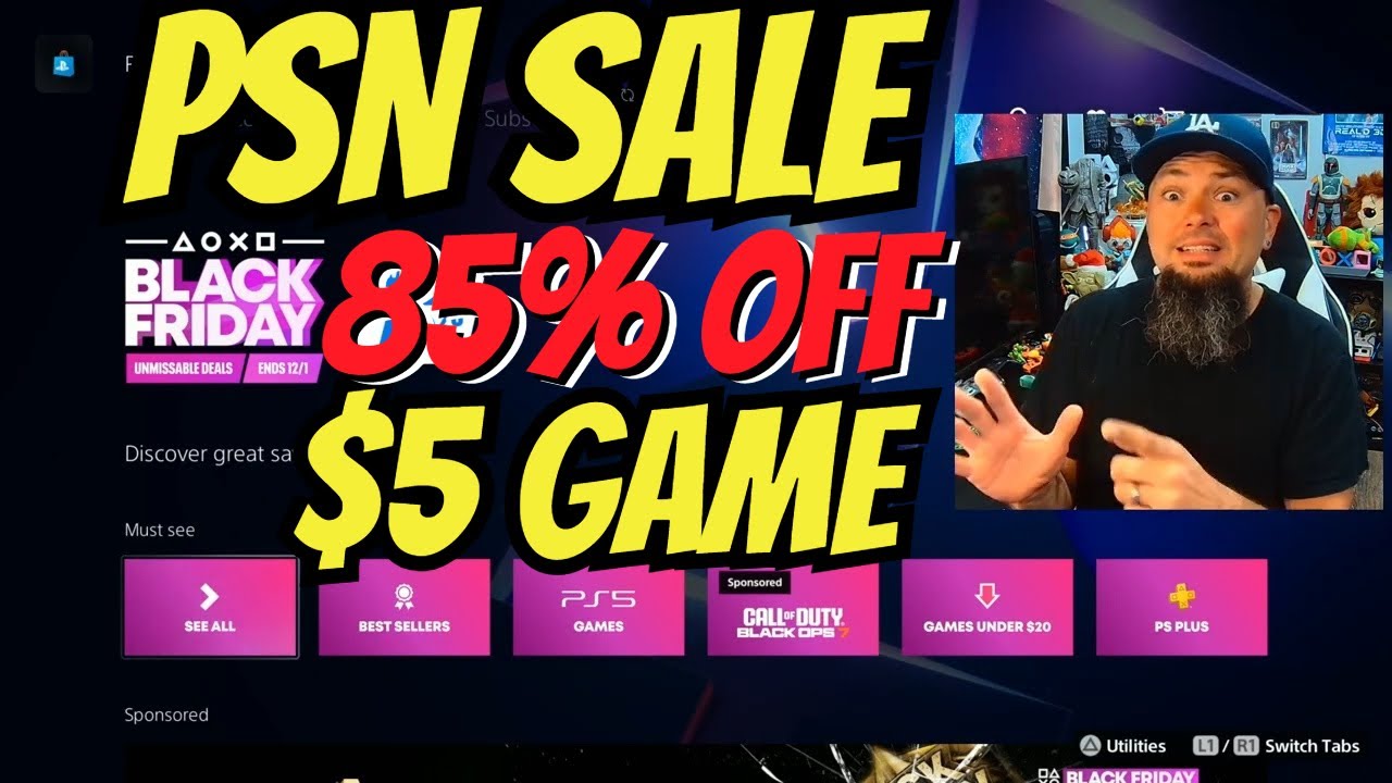 Обновление PS5 о скидках PSN в Черную пятницу. Игры для PS4 очень дешевые.