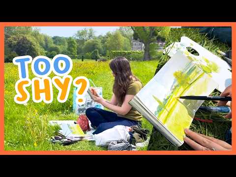 How to Paint Outside as an Introvert 🎨 Tips and advice!