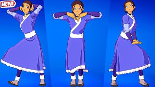 New Fortnite Katara Skin Showcase Thicc Top Tiktok Emotes & Dances Avatar Last Airbender