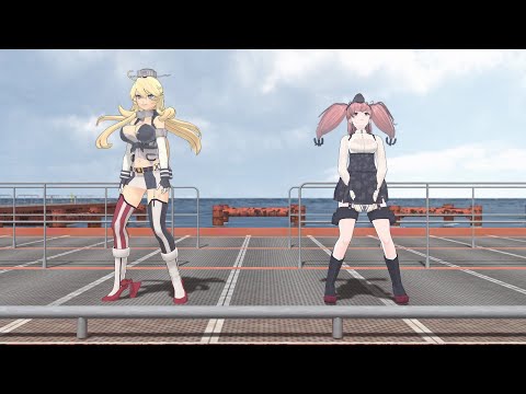 【MMD艦これ】先輩と後輩で劣等上等【カメラ固定・字幕無】(1080p_60fps)