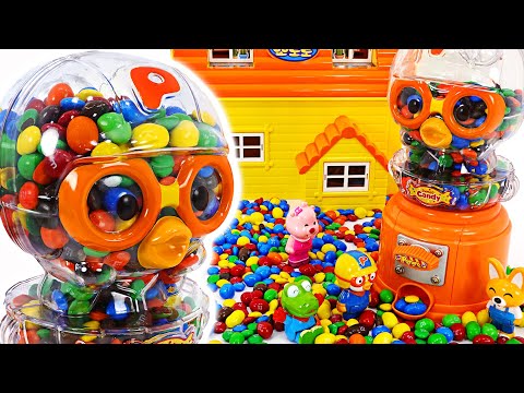 The <strong>bad</strong> guys stole all the candy! Let&amp;#39;s go <strong>catch</strong> Pororo friends and candy thieves! | PinkyPopToy