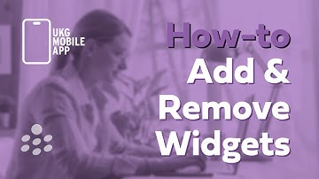 Adding & Removing Widgets