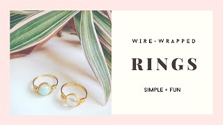 A How-To: Quick Wire-Wrapped Rings