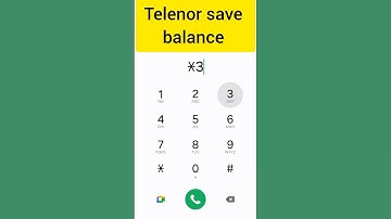 How to telenor save balance || telenor save balance code || #youtube #shorts