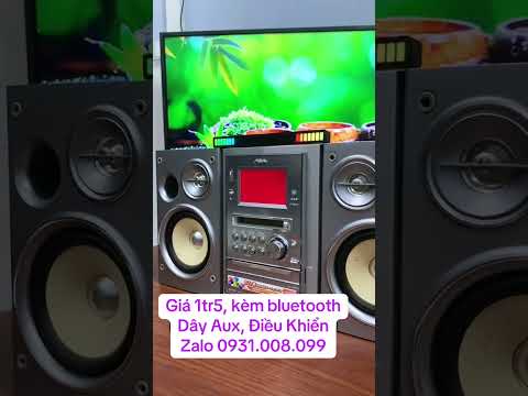 Mini AIWA, đmnghe hay, thiết kế đẹp mắt, giá 1tr5 kèm điều khiển +Bluetooth+Dây Aux, 0931.008.099