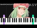 Renai Circulation - Bakemonogatari OP 4 | EASY Piano Tutorial