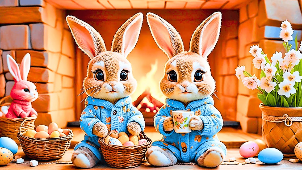 🐰 Happy Easter Jazz – Relaxing Melodic Jazz Music   & Easter Bunnies | Cozy Coffee Shop