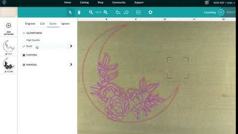 Glowforge Tutorial: How to Arrange Engrave/Cut/Score Steps in the App