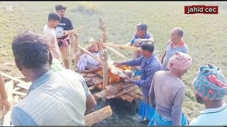 How bodies are burned in crematoriums... Orabunia, Rampal, Bagerhat.