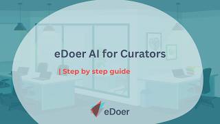 eDoer AI for Curators | Step-by-Step Tutorial