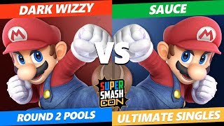 SSC 2019 SSBU - MVG Dark Wizzy (Mario) VS TDOR Sauce (Mario) Smash Ultimate Round 2 Pools