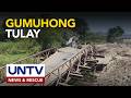 Gumuhong tulay sa Santo Domingo, Ilocos Sur, ipinasusuri na ng DPWH