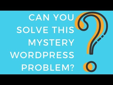 Can anyone solve this weird Wordpress glitch?
