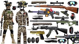 Unboxing special police weapon toys, M762, AWM, 98K, TEC9 submachine gun, 1911 pistol, RPG. screenshot 5