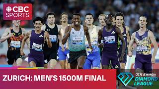 Close finish in mens 1500m final at Zurich Diamond League ft. Norways Jakob Ingebrigtsen and more!