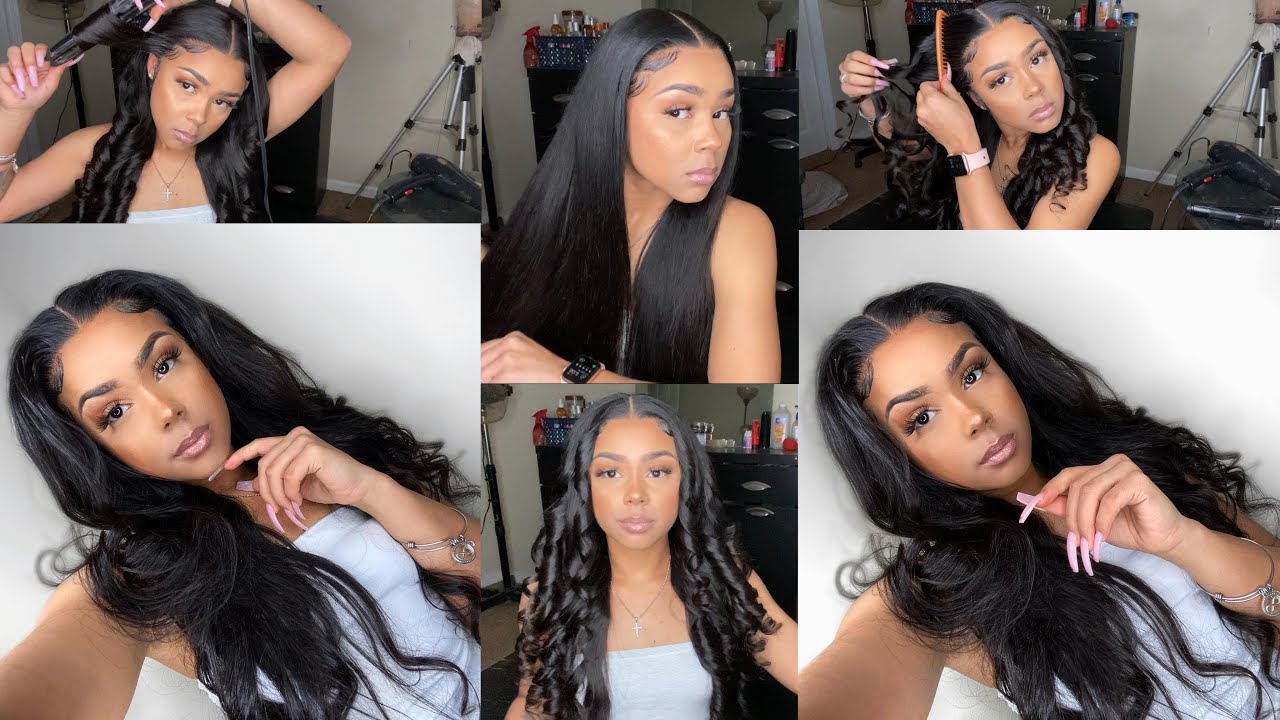 START TO FINISH LACE WIG INSTALL | STRAIGHT TO CURLS TUTORIAL | ALLOVEHAIR ALEXPRESS