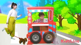 アイス屋さんごっこ ちょうちょを追ってはいけません! 落とさないでね  おゆうぎ こうくんねみちゃん