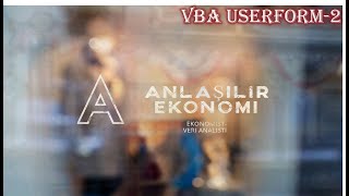 Anlaşılır Ekonomi Excel Vba Userform-2 (UserForm Personel Kayıt Tasarım) Anlaşılır Ekonomi Excel Vba Userform-2 (UserForm Personel Kayıt Tasarım)