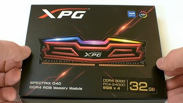 ADATA XPG Spectrix D40 RAM kit – video unboxing