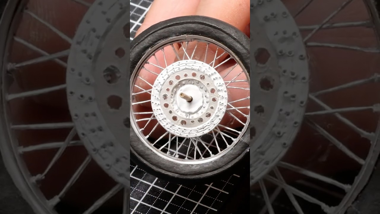 Building a realistic Brake Rotor from a Milk Carton #automobile #papercraft #diy