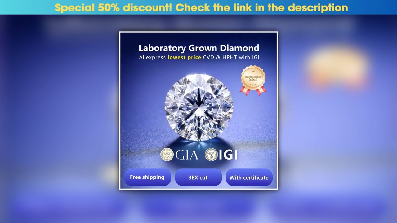 Hands-on IGI GIA Lab Diamond VVS VS 0.5ct 1ct 3ct 5ct Loose Diamond Round brilliant cut 100% Real L