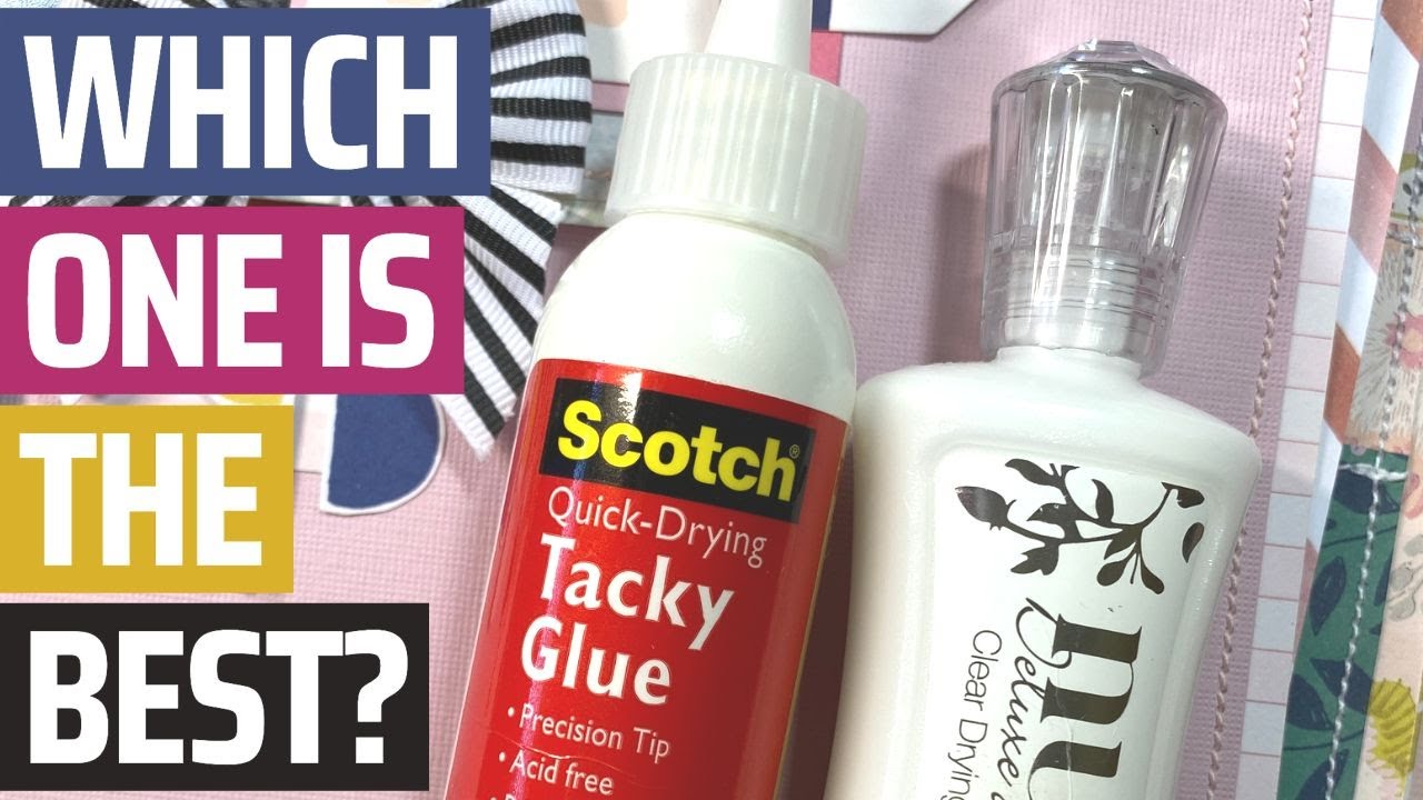 Scrapbook Supplies Product Review: Scotch Tacky Glue v Nuvo Deluxe