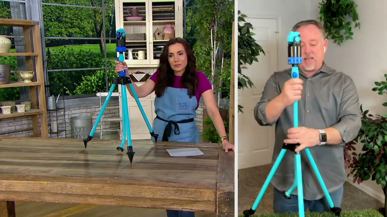 Aqua Joe 360 Degree Tripod Sprinkler and Mister on QVC