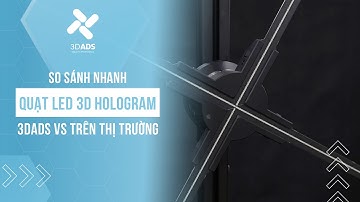 So Sánh Nhanh Quạt LED 3D Hologram Của 3DADS Với Quạt LED Trên Thị Trường
