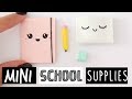 4 DIY REAL MINI SCHOOL SUPPLIES! Cute & Easy!