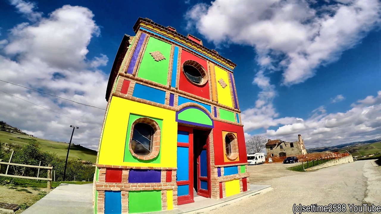 A Pop Art Church in an Italian Vineyard. The Brunate Chapel of La Morra, Langhe Area, Italy