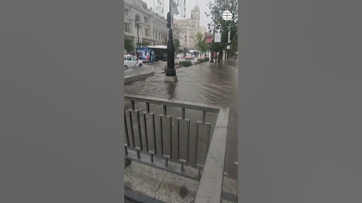 Así se ha inundado el metro Banco de España en Madrid #Lluvias #Inundación #Madrid