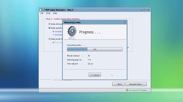 PDF Index Generator Software: How can i index all names inside my book?