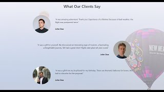 Testimonial Section in HTML and CSS