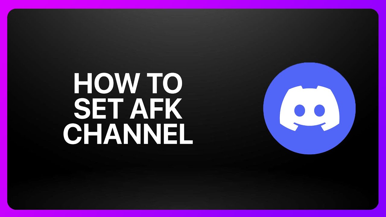 How To Set AFK Channel In Discord ! Tutorial - YouTube