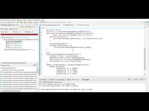 Week 12 Introduction to MySQL   unit test assignment src test java TestDemoTest java   Eclipse IDE 2