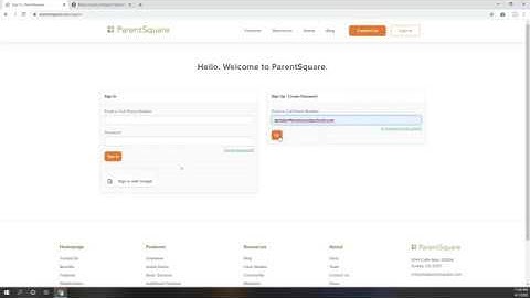 Parentsquare - first time login