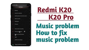 Redmi K20 , K20 Pro , Music problem music Not working problem fix