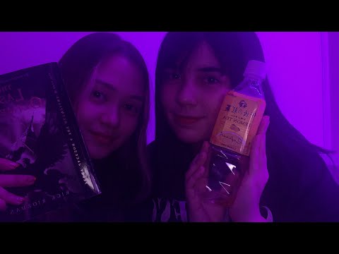 ASMR Tagalog / My friend tries asmr for the first time (tapping, whispers)/ 友達がasmrをやってみた タガログ語版