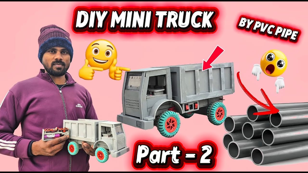 DIY Truck made by PVC pipe Part - 2 | Mini Truck DIY | Mini Tractor | Mini Trolley |