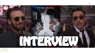 Interview With Chris Evans And Robert Downey Jr - Captain America Premiere